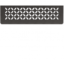 Schluter SHELF-N-S1 Trendline Textured Aluminium Floral Design Tile In Shelf For Schluter Niche TSDA - Textured Dark Anthracite